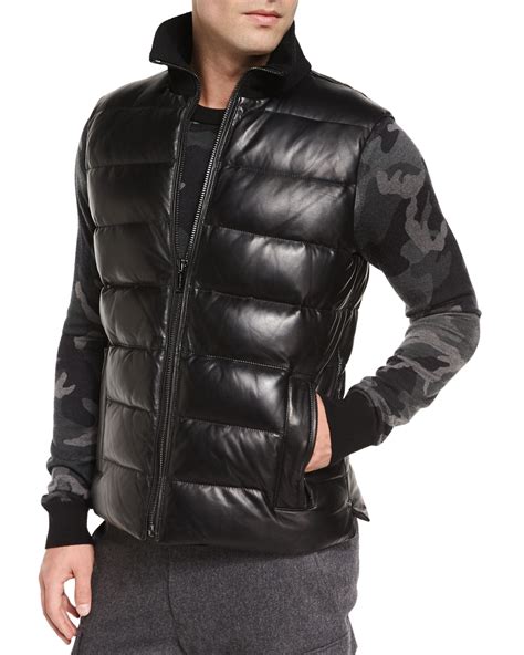 men michael kors vest|Michael Kors black puffer vest.